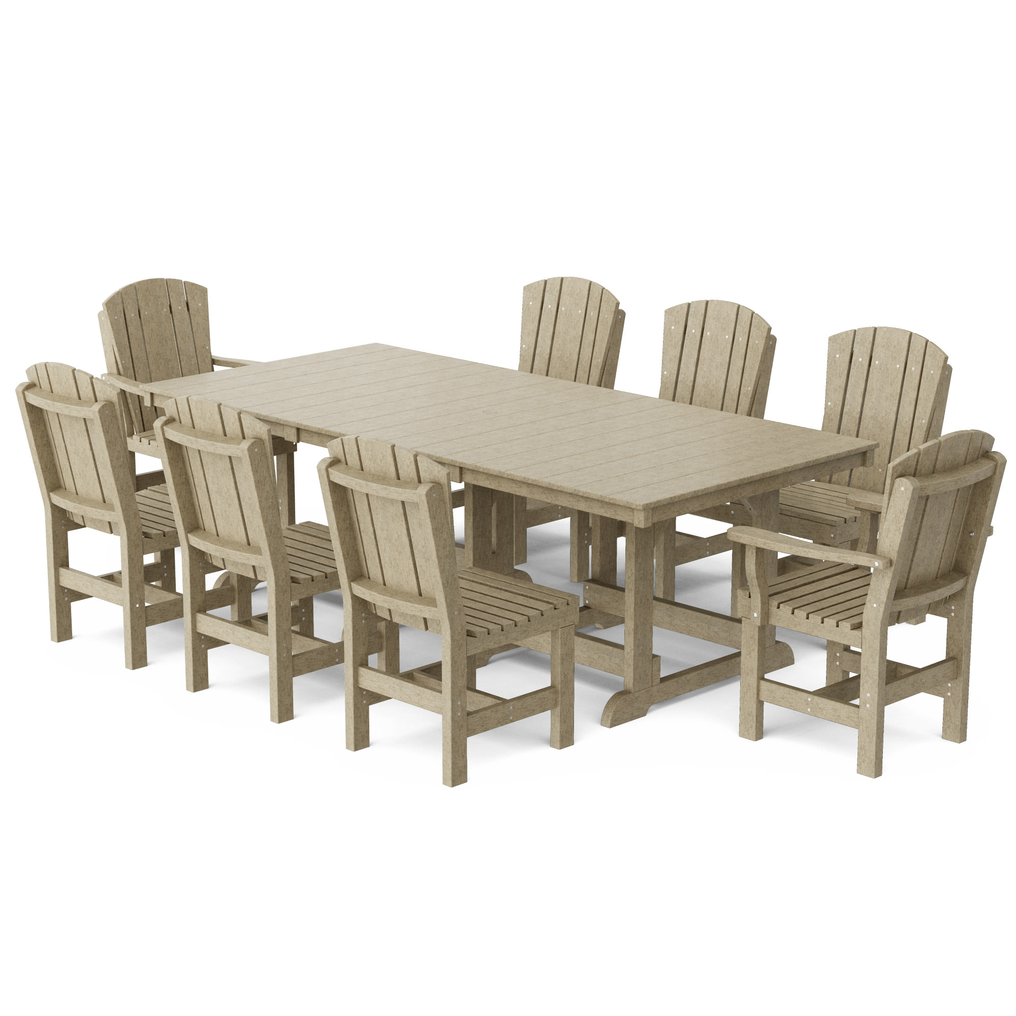 Wildridge Heritage 9pc 44 in x 94 in Dining Set