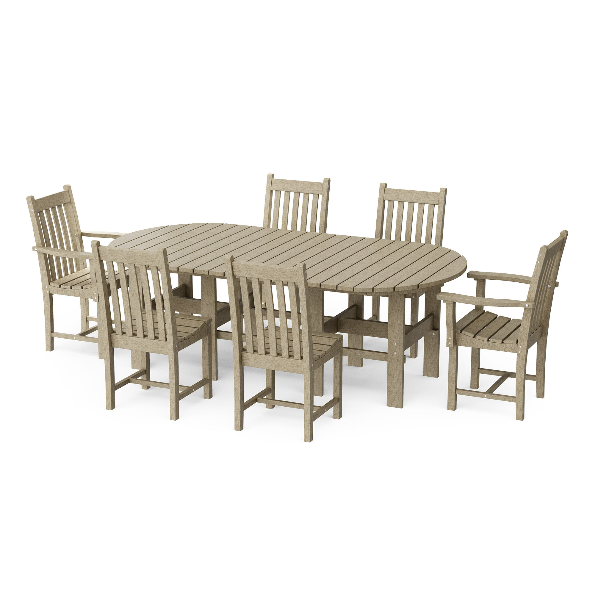 Wildridge Classic 7pc 44 in x 84 in Dining Set