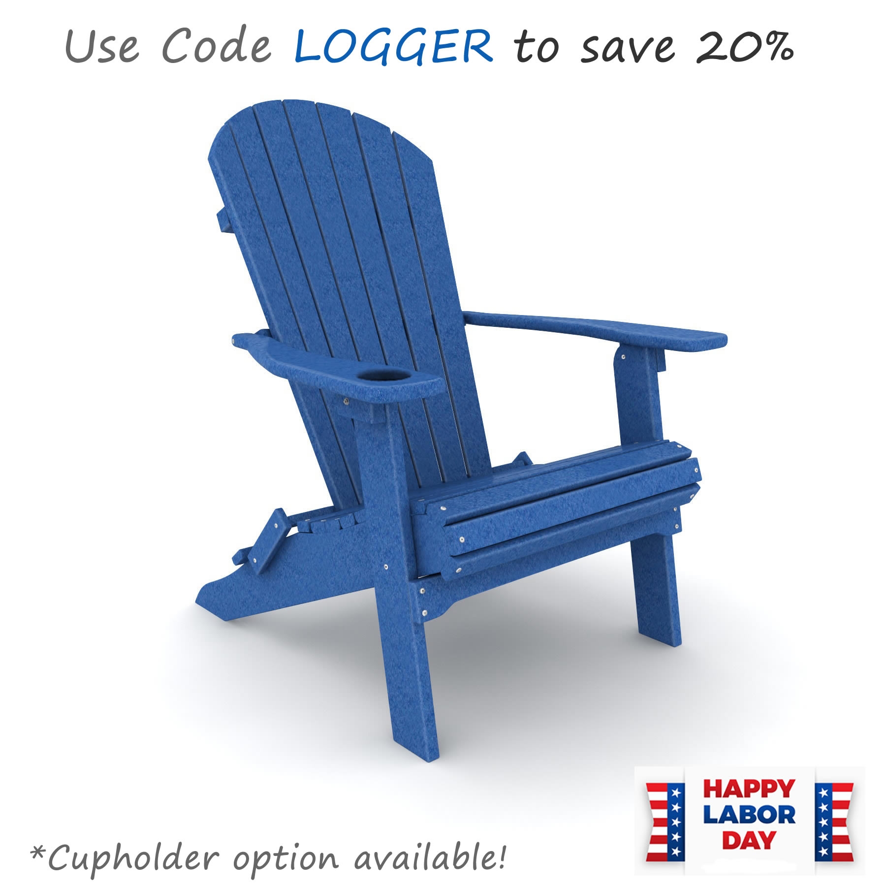 Loggerhead Folding Adirondack Chair