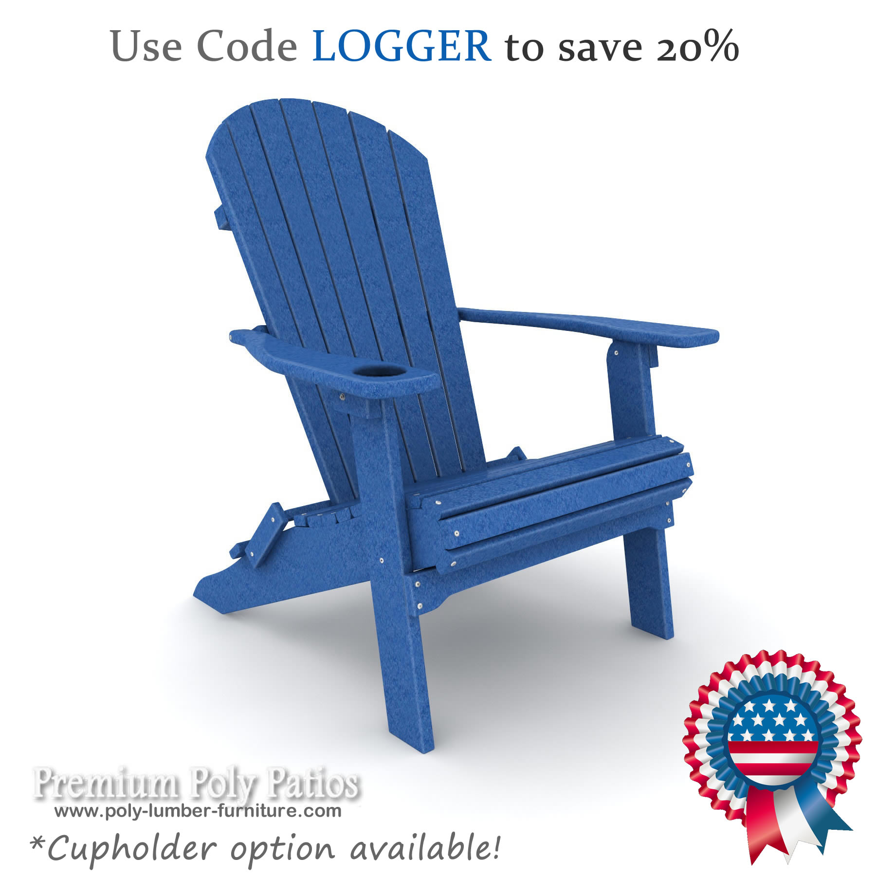 Loggerhead Folding Adirondack Chair