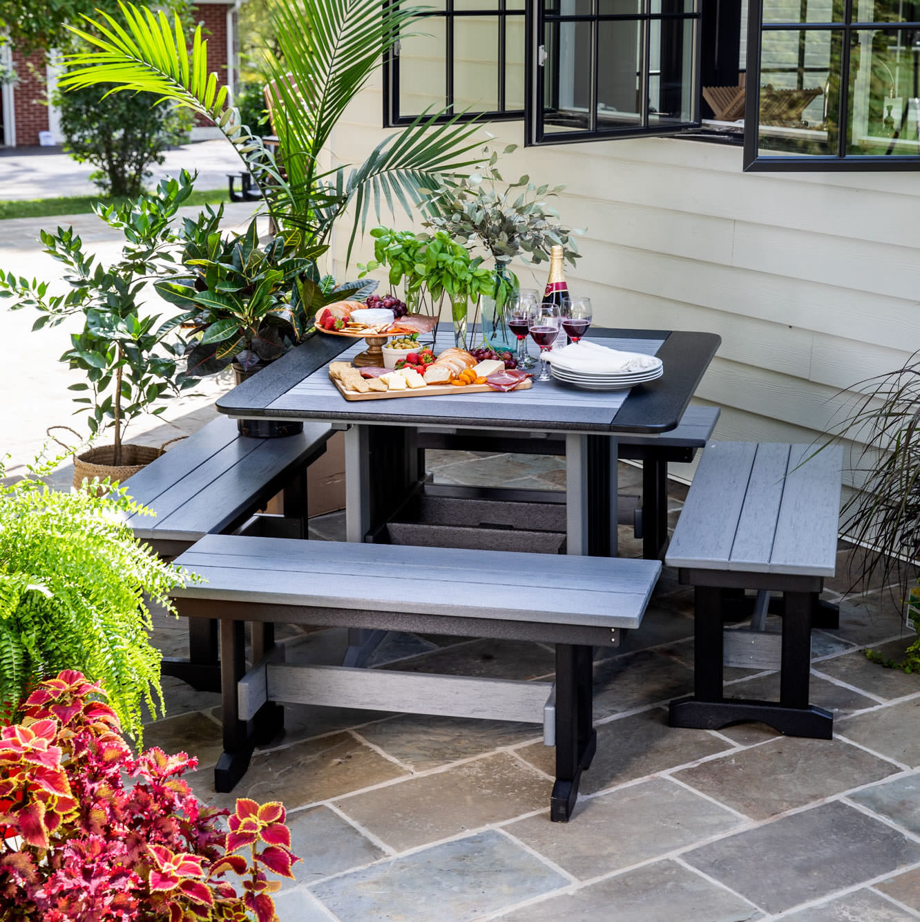 Amish Poly 42 in Dining Bench