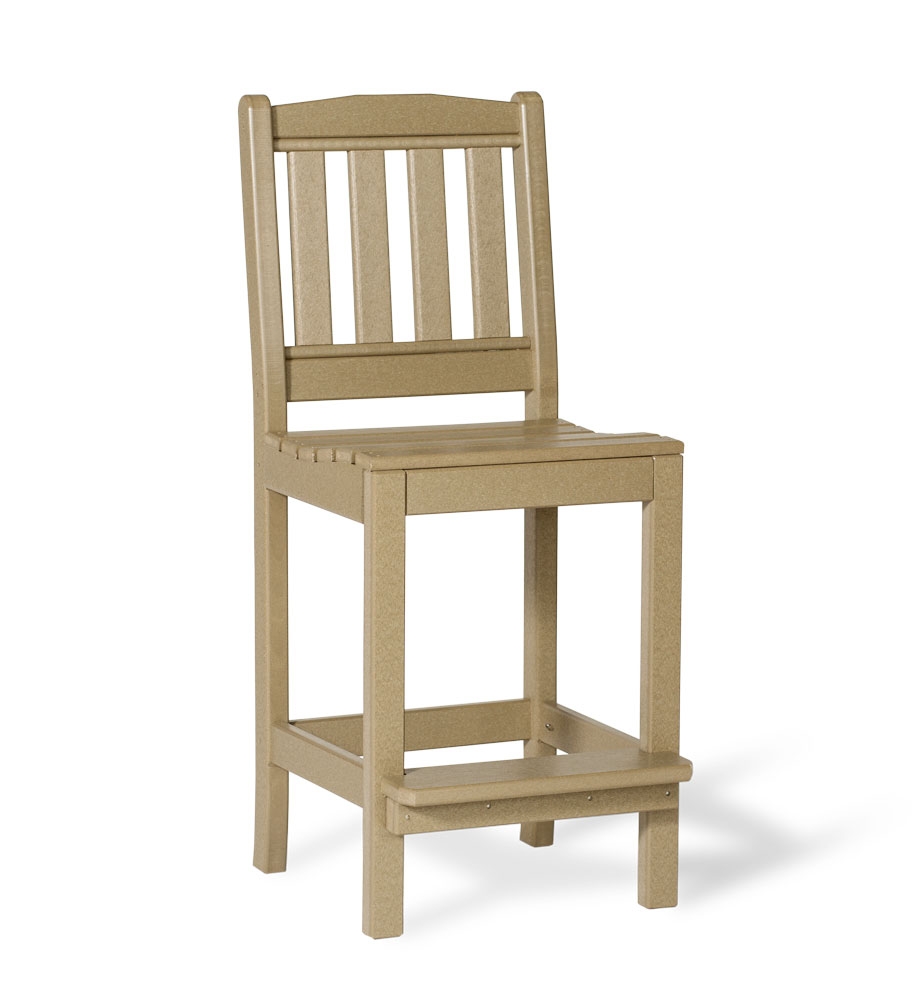 Amish Poly English Garden Bar Height Side Chair