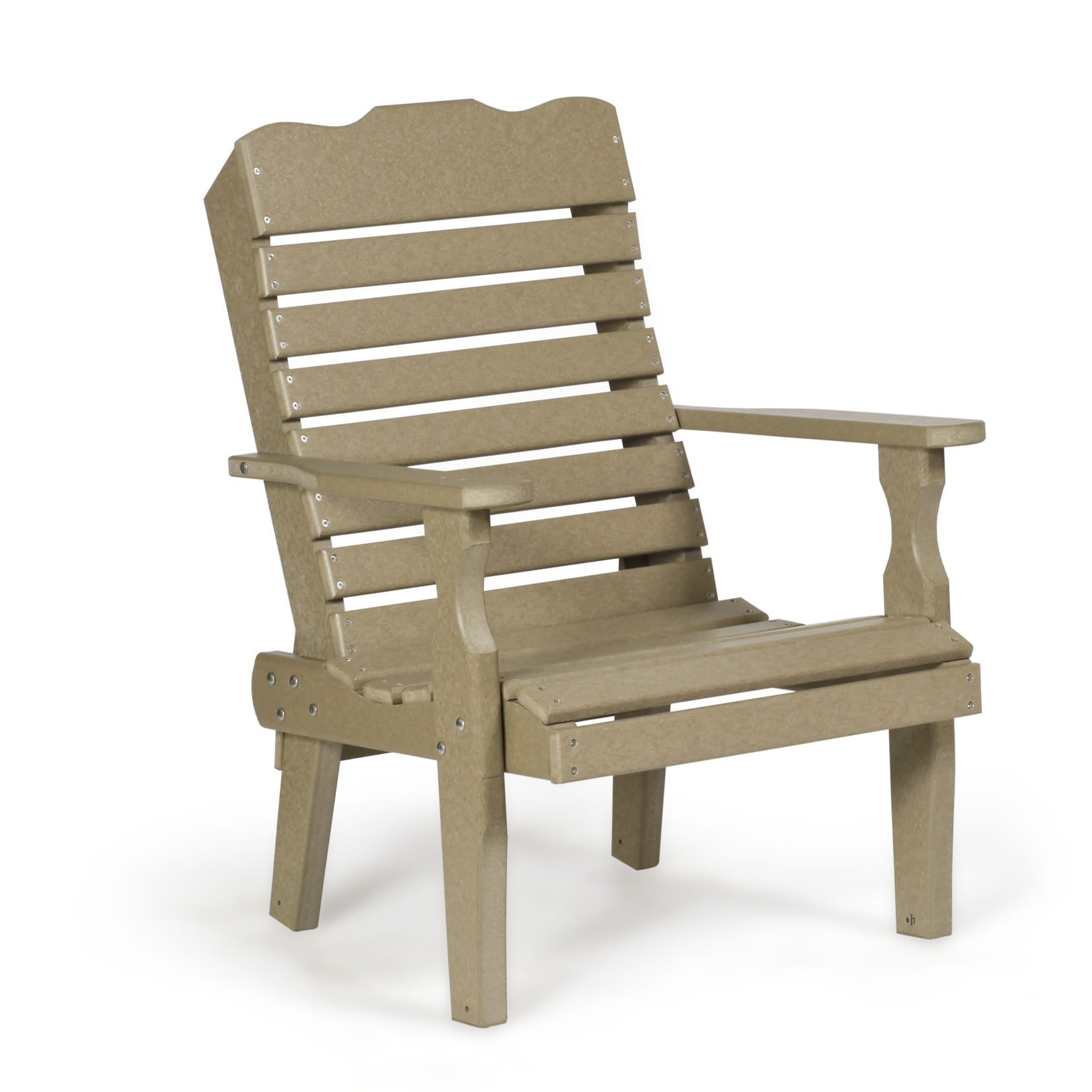 Amish Poly Single Curve Back Chair