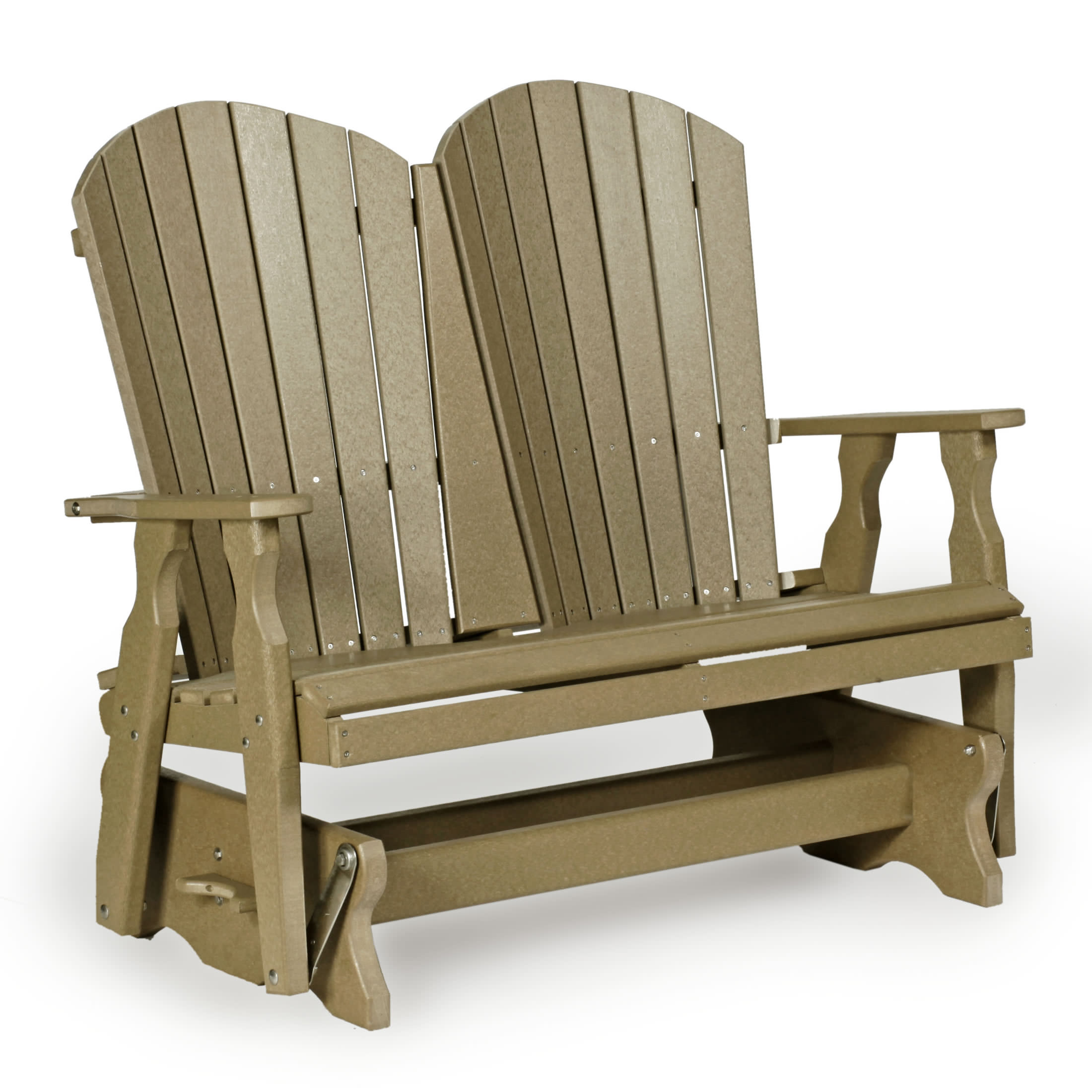 Amish 4 ft Poly Fan-Back Glider