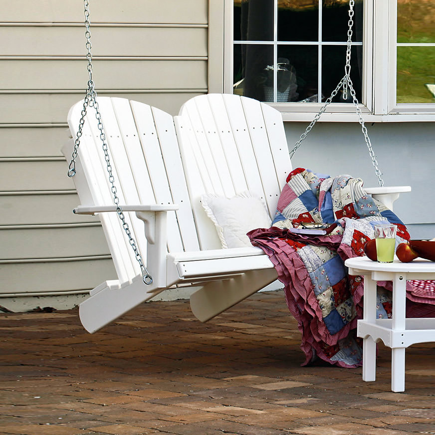 Amish 4 ft Fan Back Poly Swing