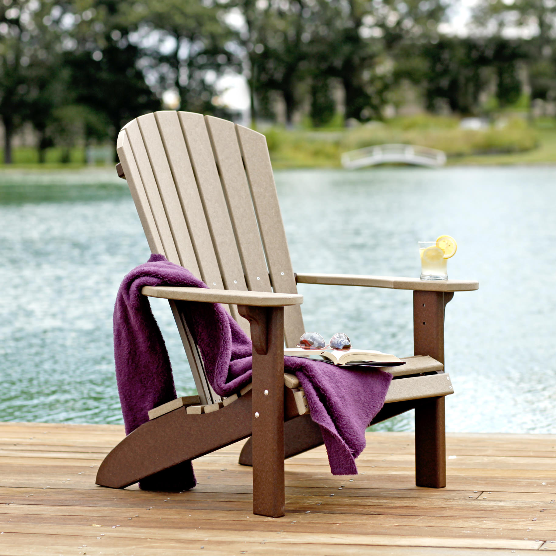 Amish Poly Fan-Back Adirondack Chair