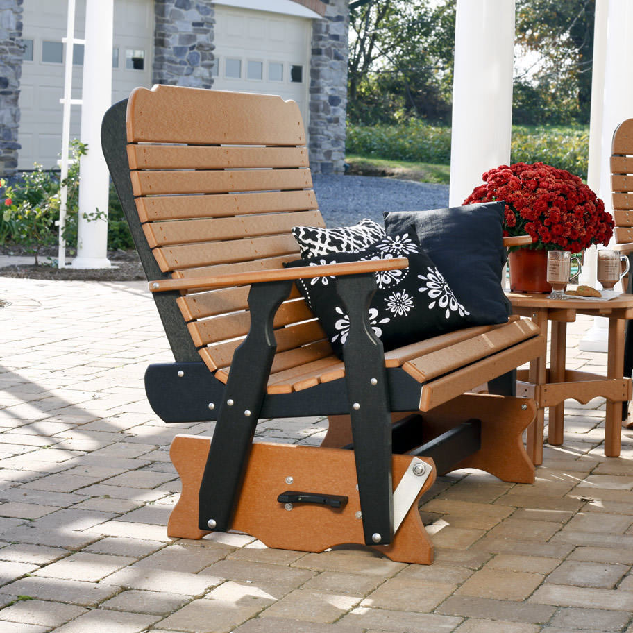Amish Poly Wood Easy Glider Conversation Set