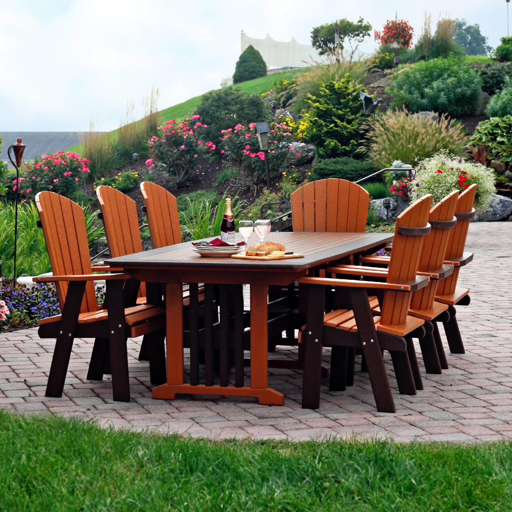 Amish Poly Fan-Back Dining Chair
