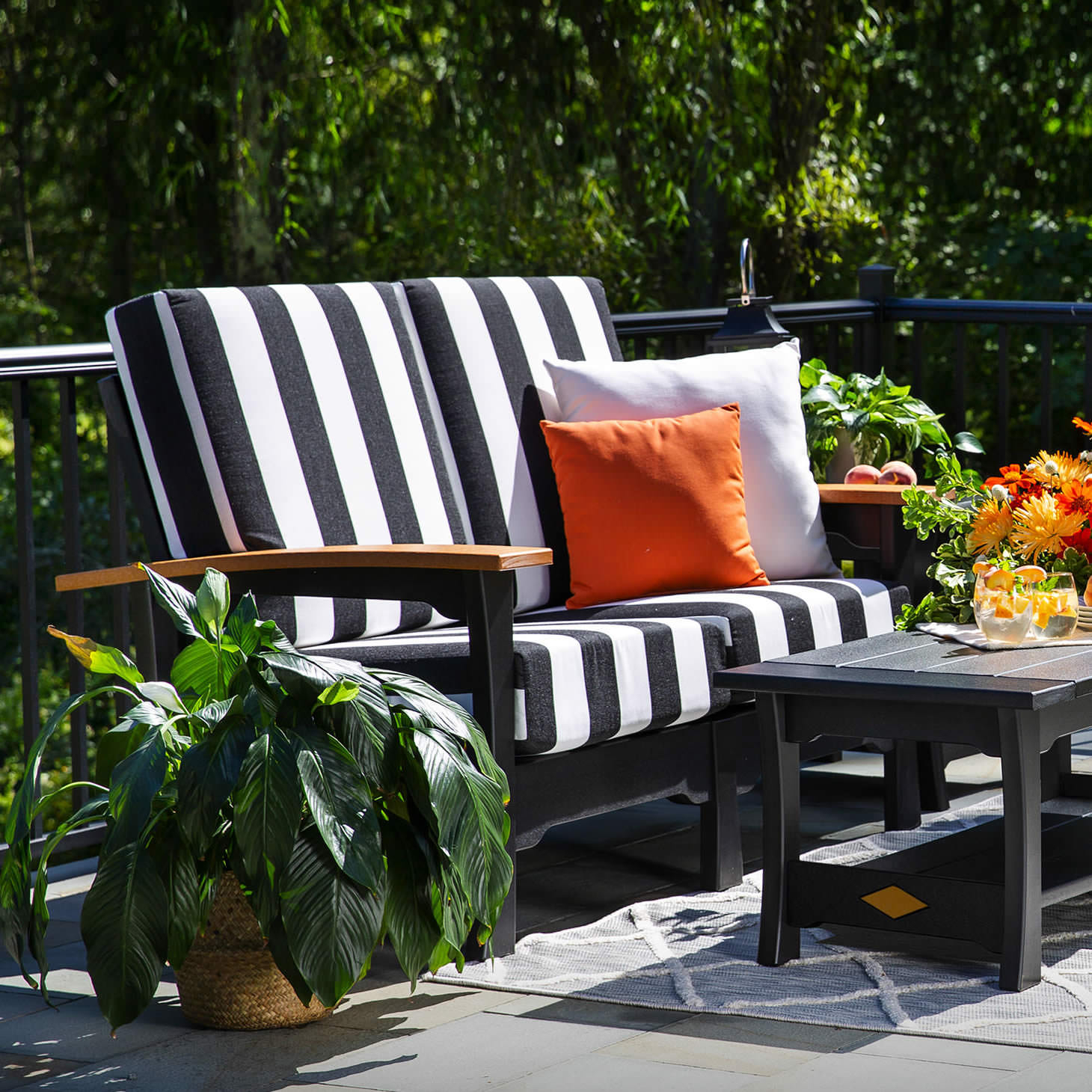 Amish Poly Mission Deep Seating Love Seat