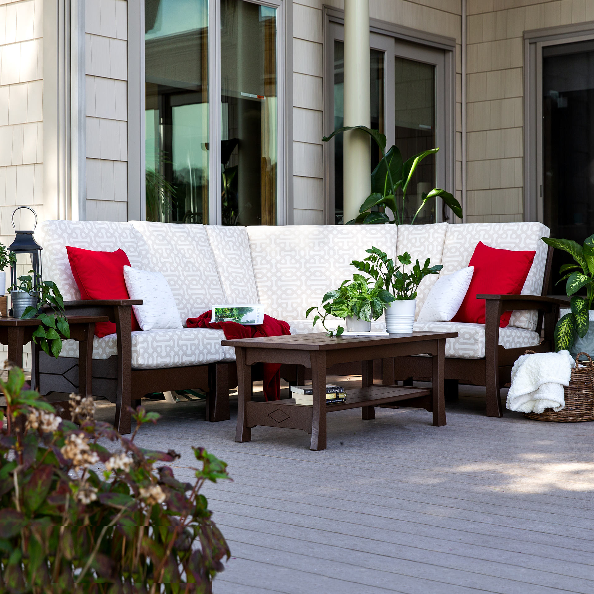 Amish Poly Mission Deep Seating Corner Sectional