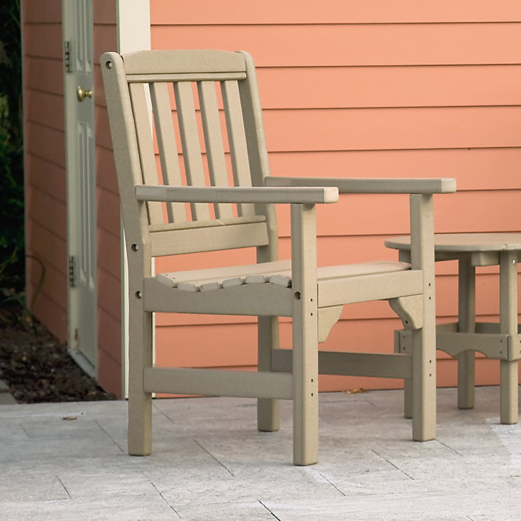 Amish Poly English Garden Dining Arm Chair