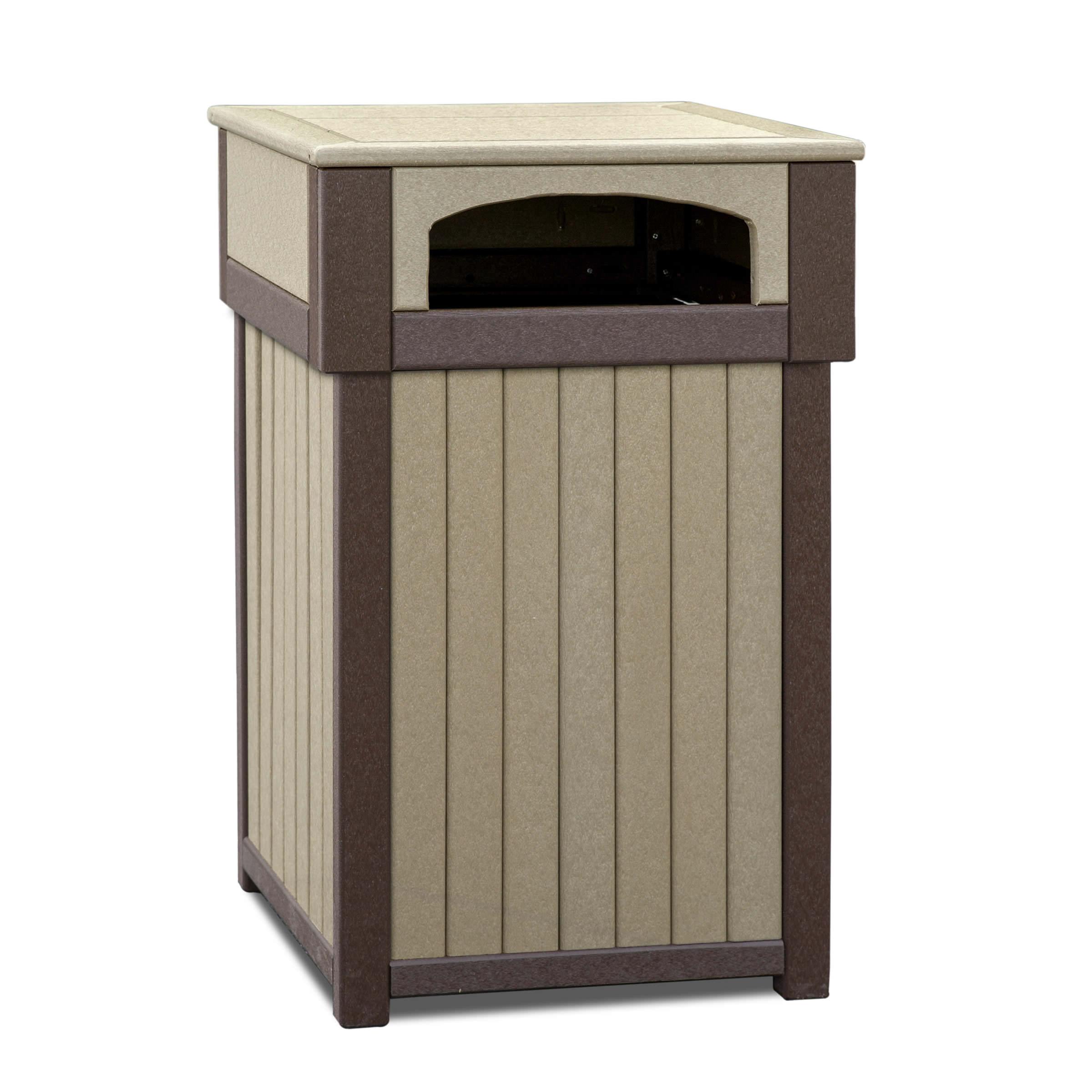 Amish Poly Trash Receptacle