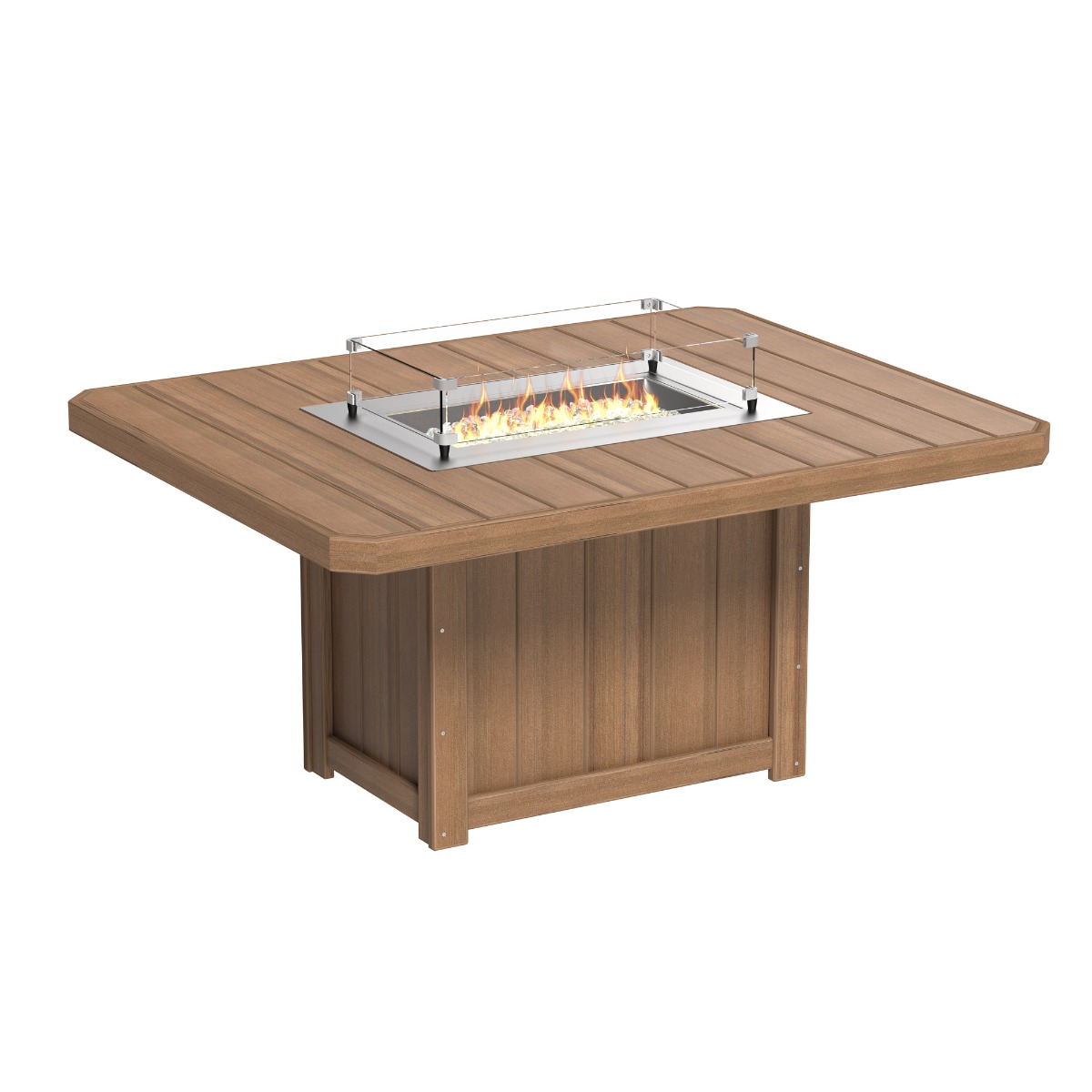 Luxcraft Lumin 62 in Fire Table-Dining Height
