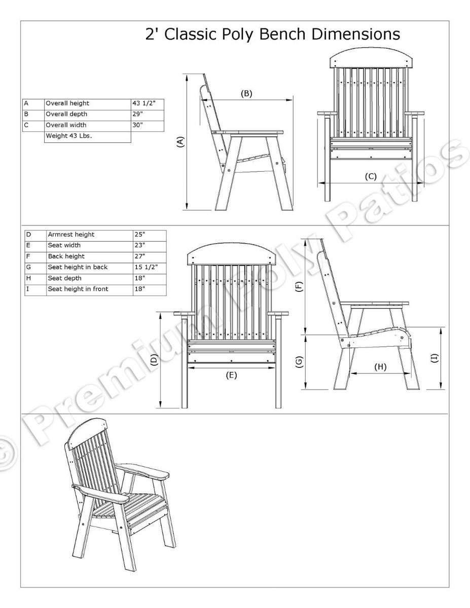 Luxcraft Classic Garden Seating Set