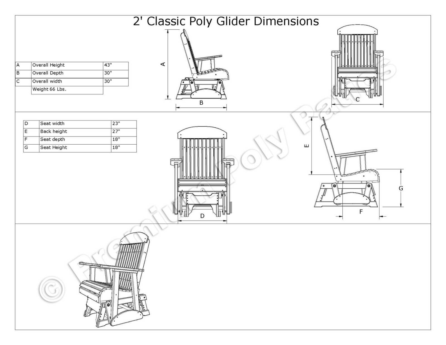 Luxcraft Classic 6 pc Conversation Set