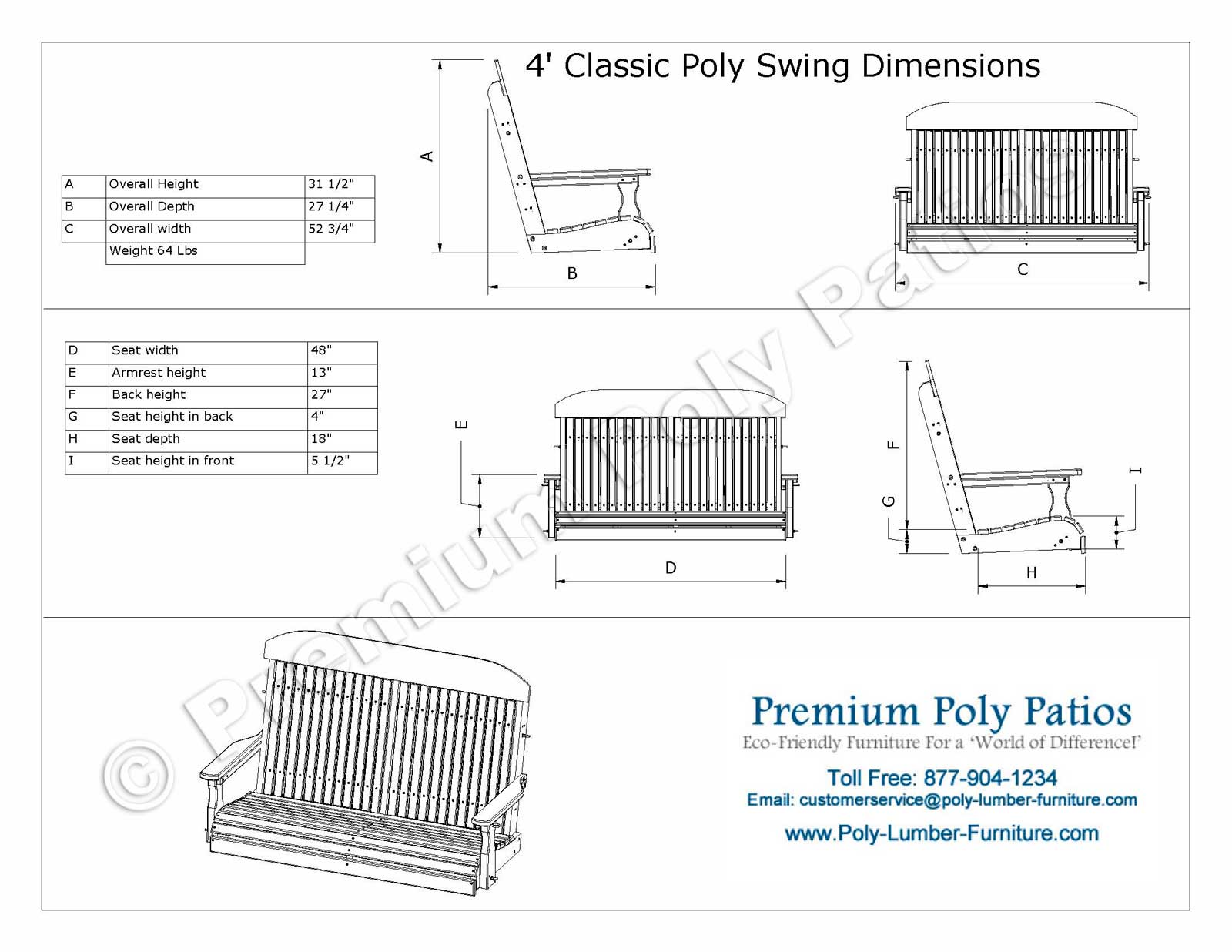 Optional Swing Hanging Kit