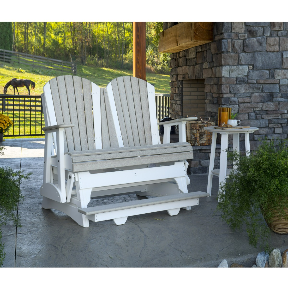 Luxcraft Adirondack 4 ft Balcony Glider Set