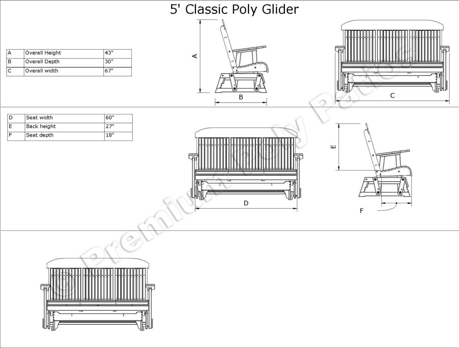 Luxcraft Classic Garden Seating Set