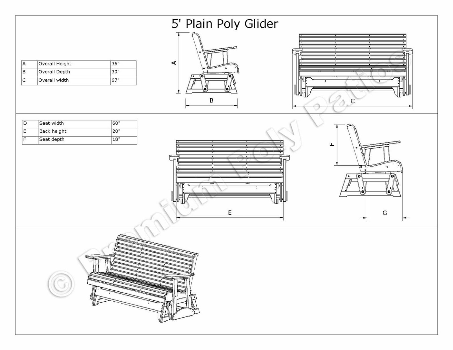 Luxcraft Rollback Vineyard 4 pc Seating Set