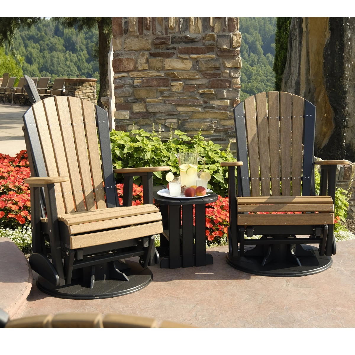 Luxcraft Adirondack 2 ft Swivel Glider Chair