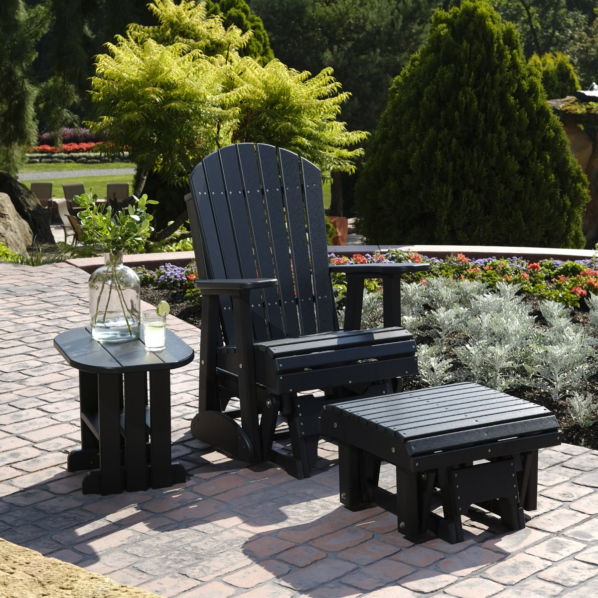 Luxcraft 2 ft Adirondack Glider Seating Set