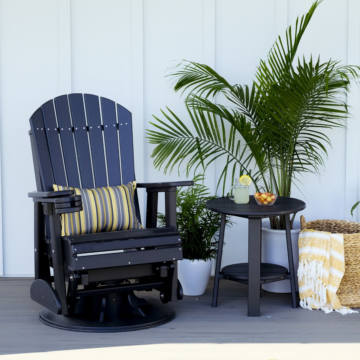 Luxcraft Adirondack 2 ft Swivel Glider Chair