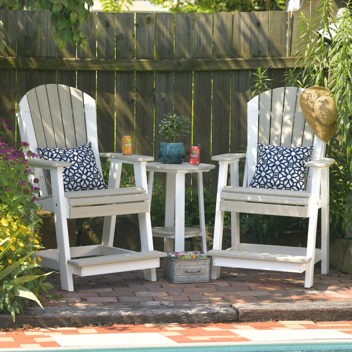 Luxcraft Adirondack Bistro Conversation Set