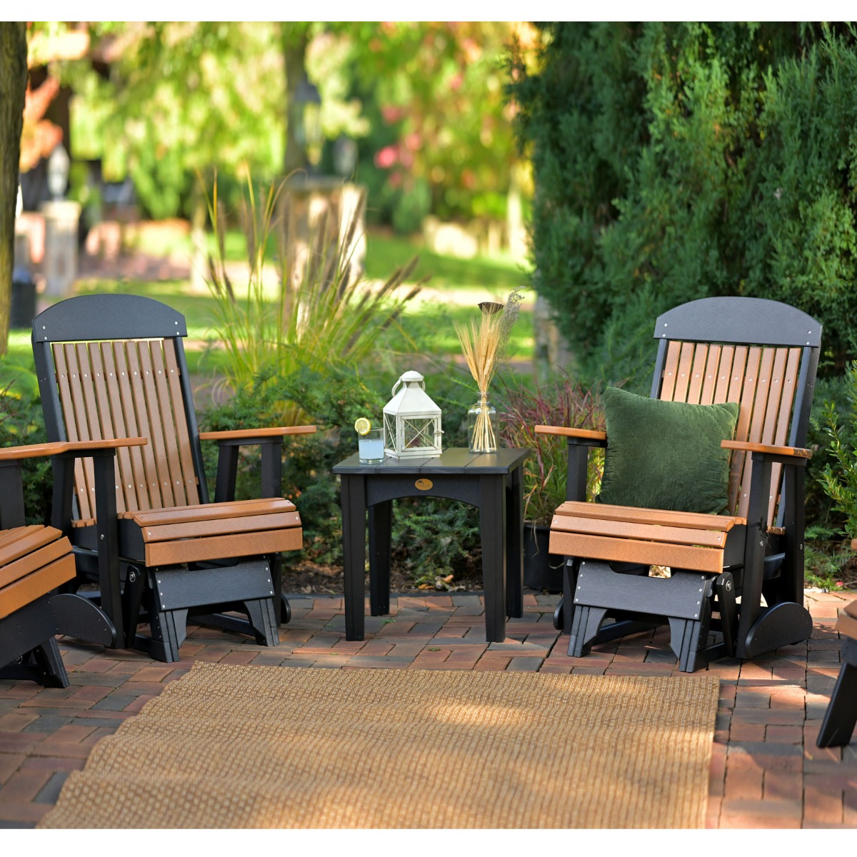 Shown in cedar on black