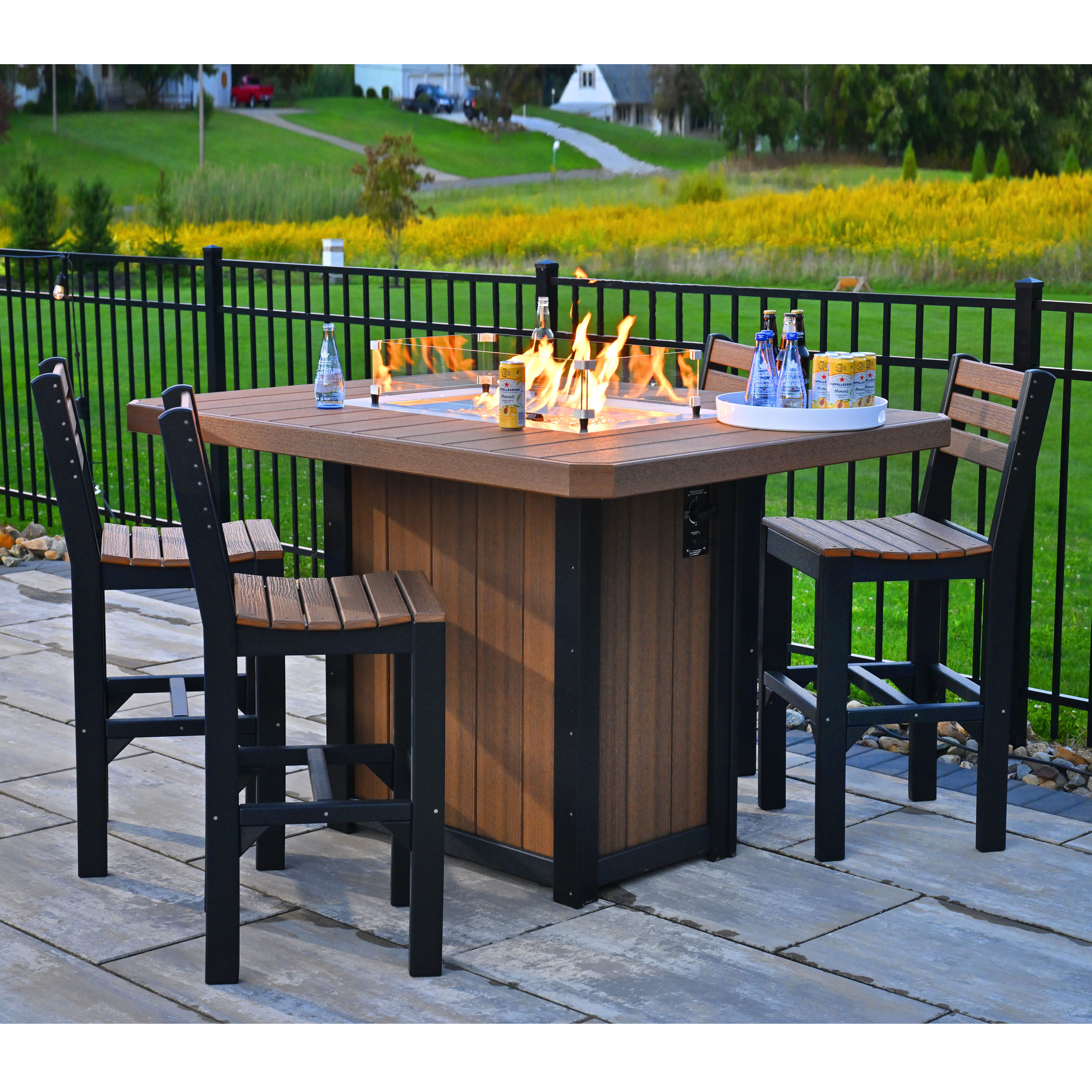 Luxcraft Lumin Fire Table 5 pc Bar Set