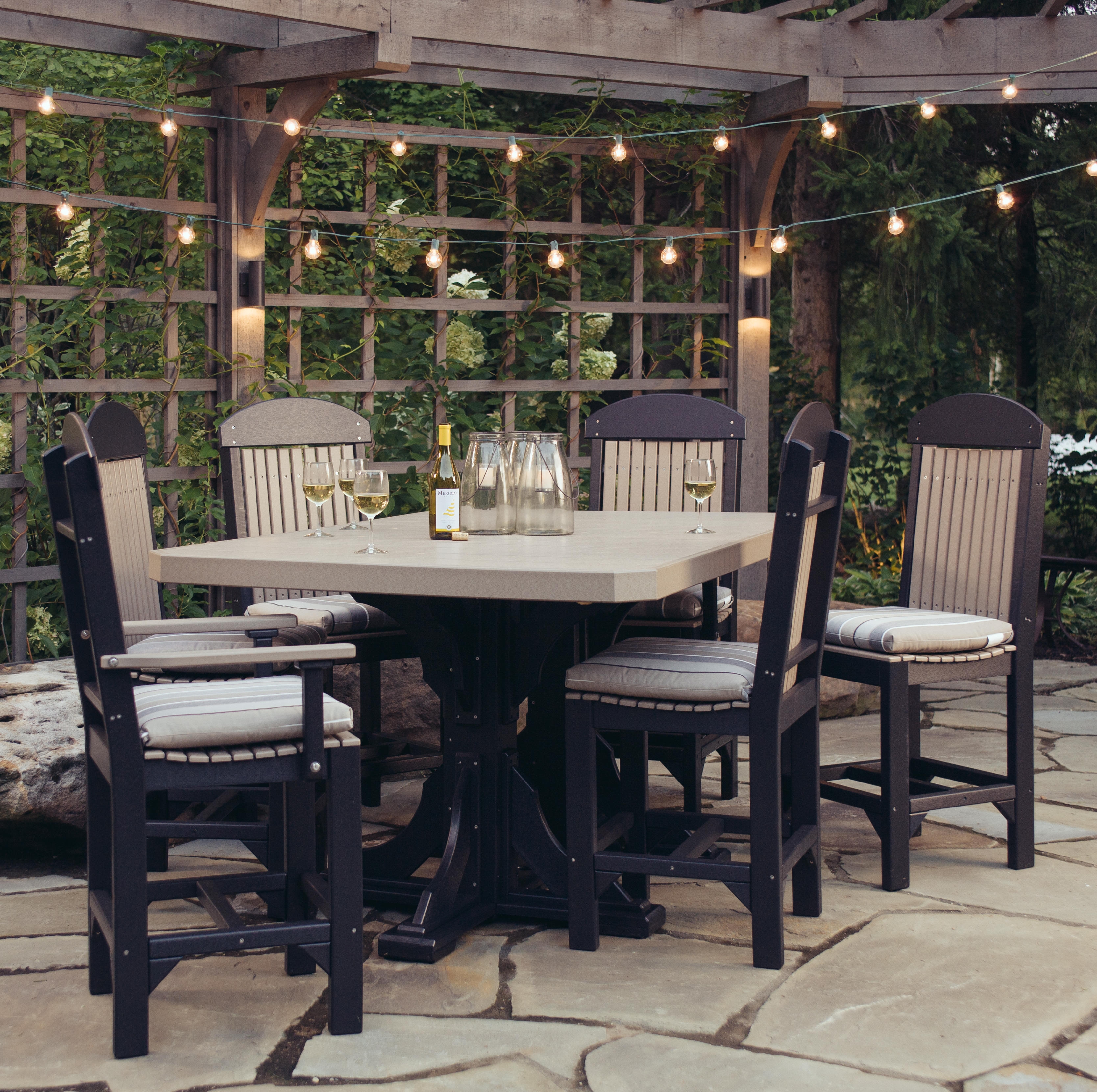 Shown in Weatherwood on Black - cushions sold separately