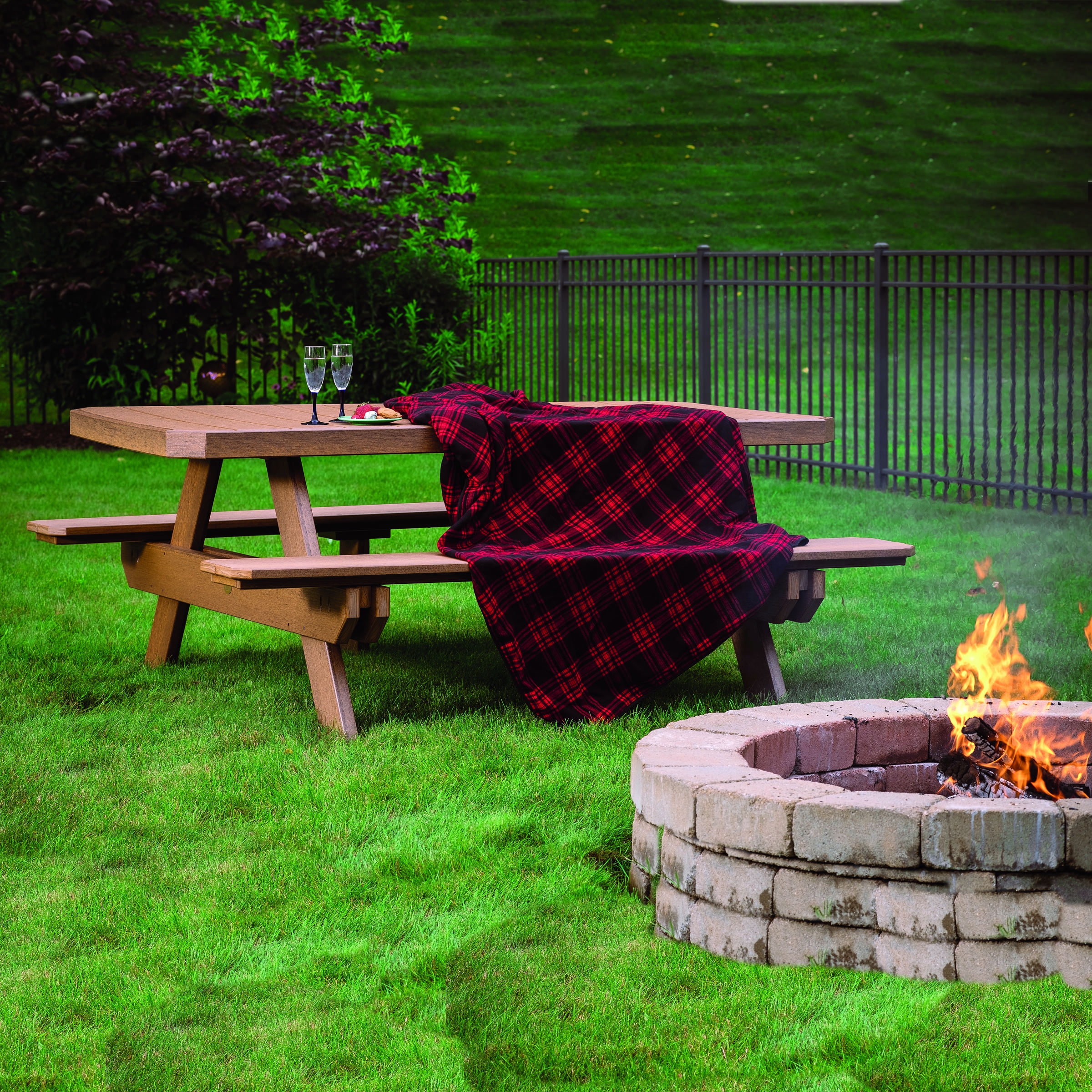 Shown in antique mahogany