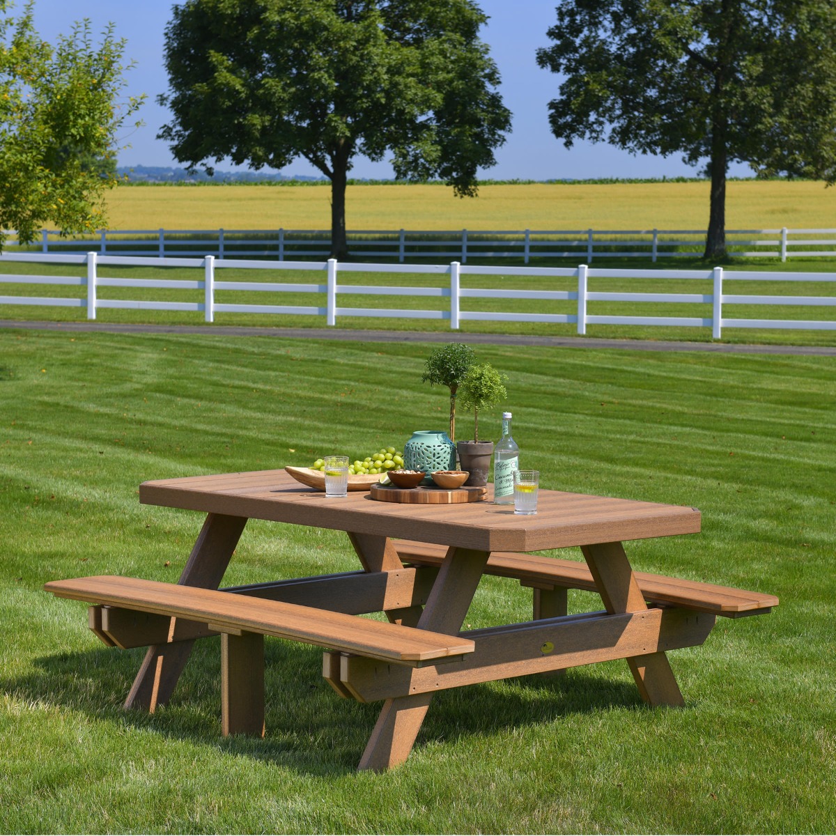 Shown in antique mahogany