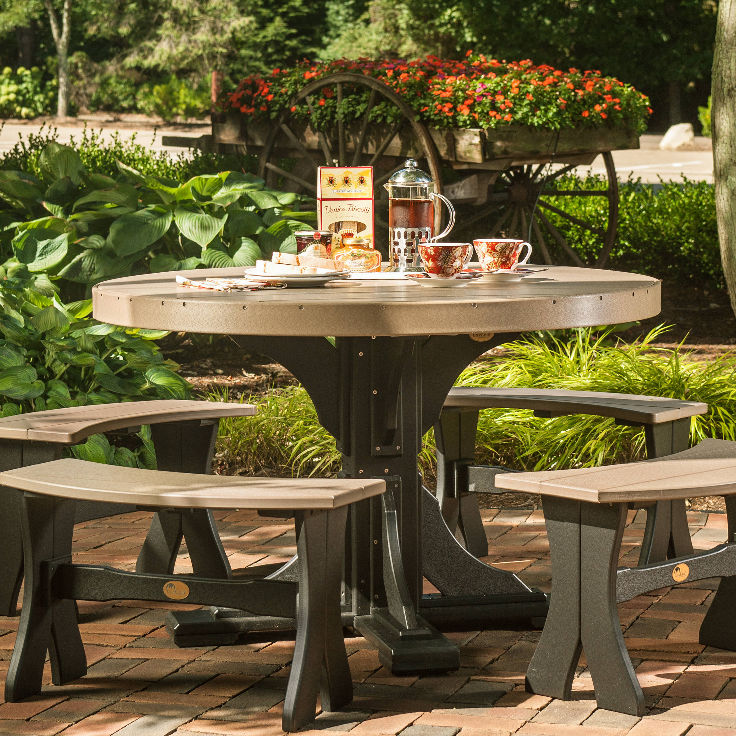 Benches sold separately