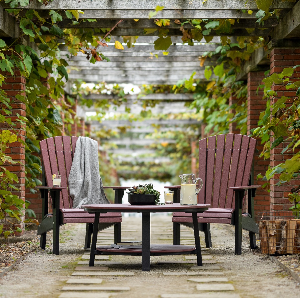 Luxcraft Royal Adirondack Vineyard Seating Set