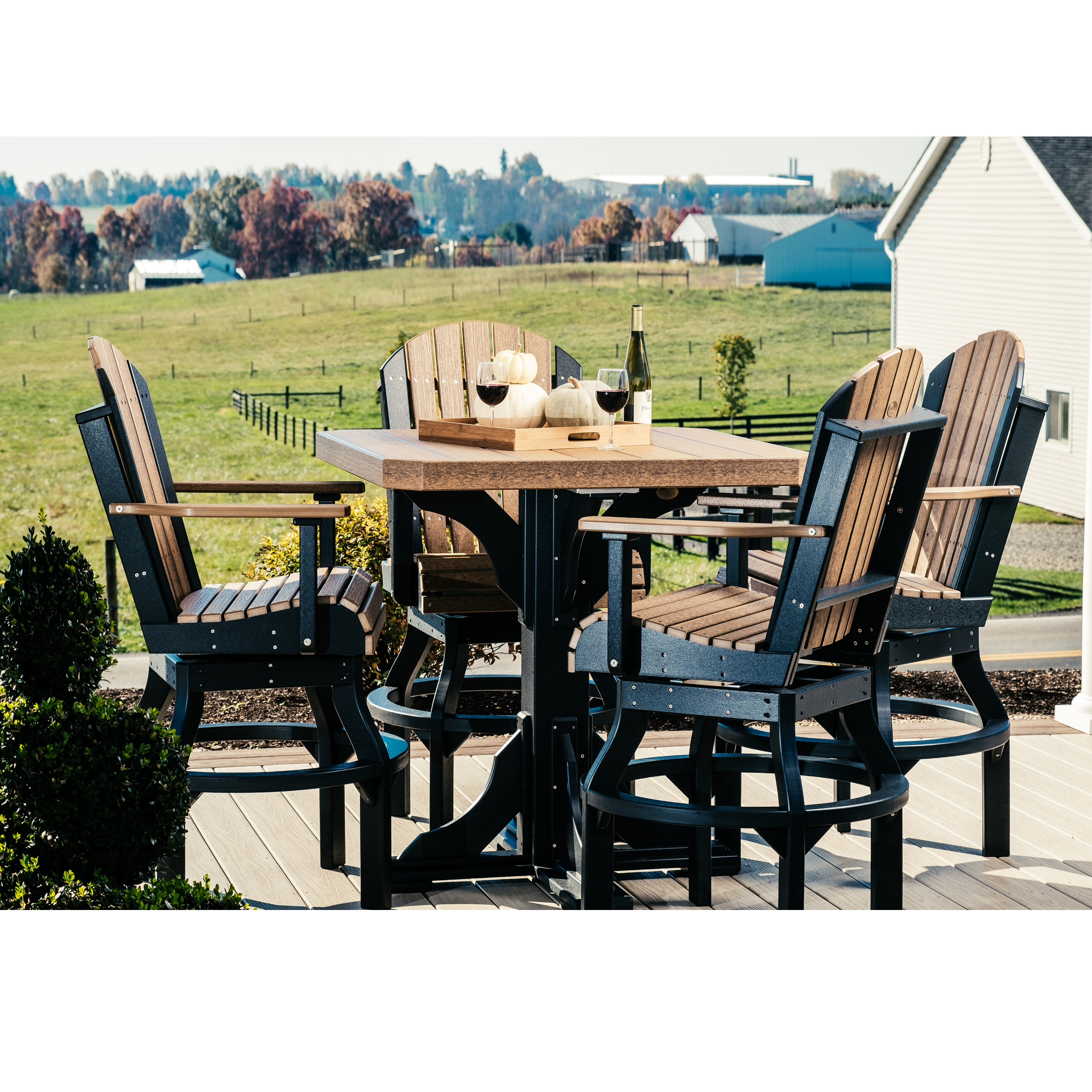 Luxcraft Adirondack Swivel Bar Chair-Sold in Pairs