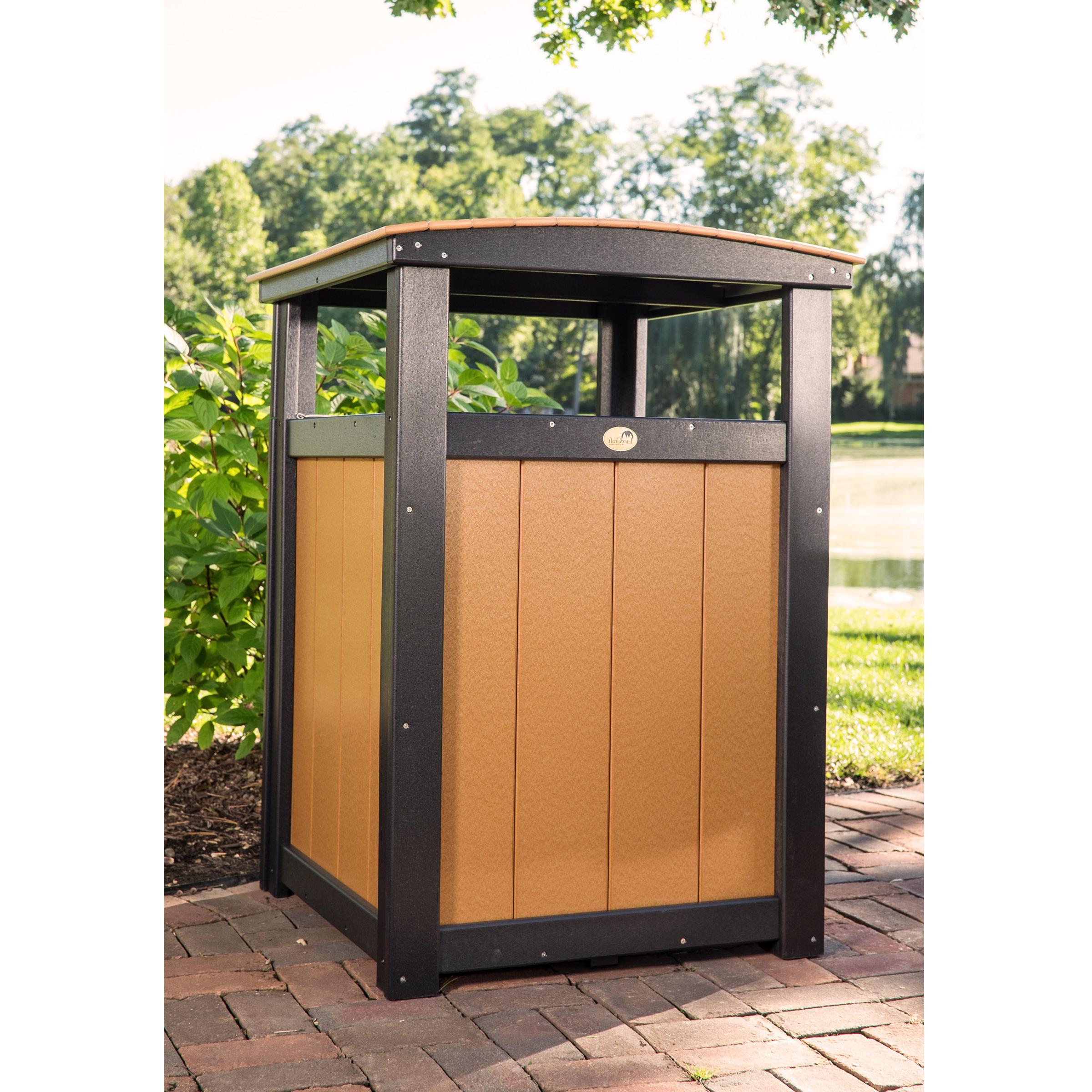 Shown in weatherwood on chestnut brown