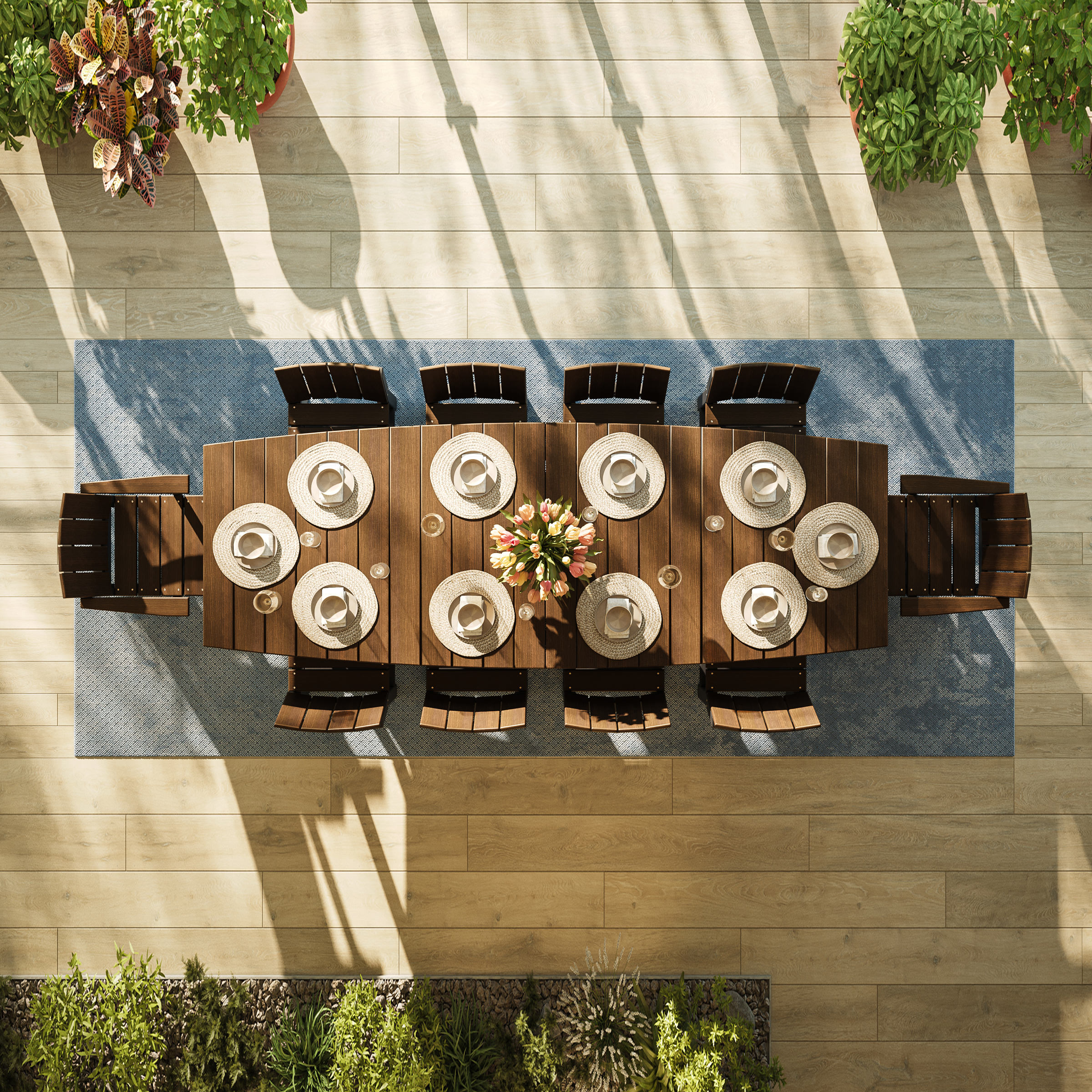 Luxcraft Urban 10 Chair Dining Set