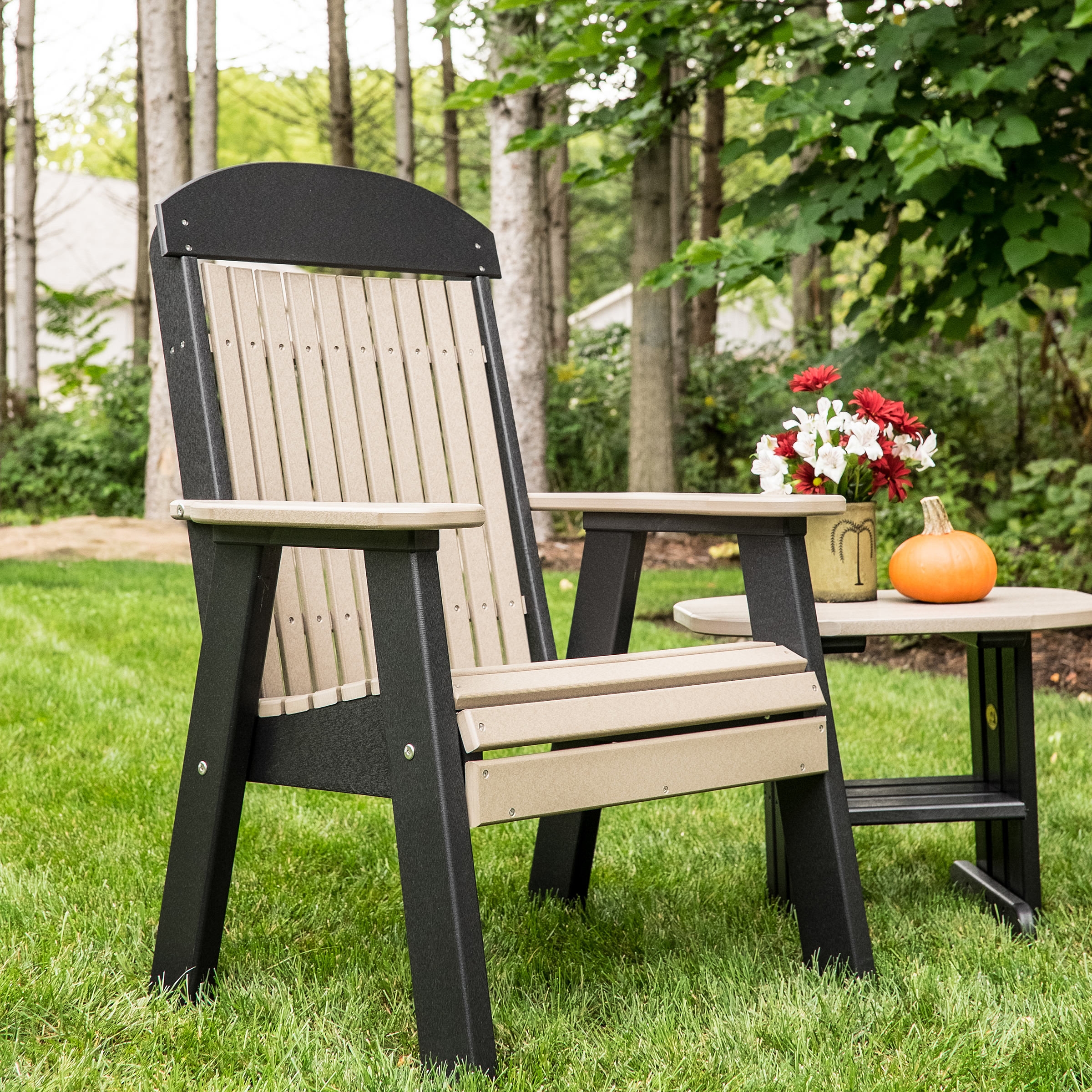 Shown in Weatherwood on Black - table sold separately