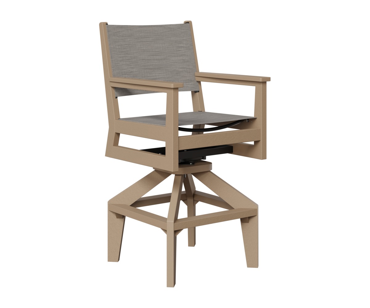 Berlin Gardens Mayhew Sling Swivel Bar Chair