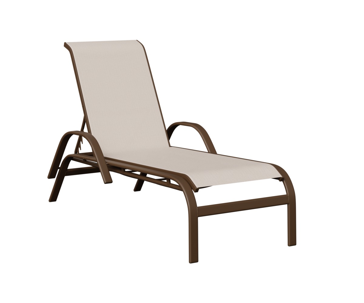 Berlin Gardens Murphy Sling Chaise with Arms