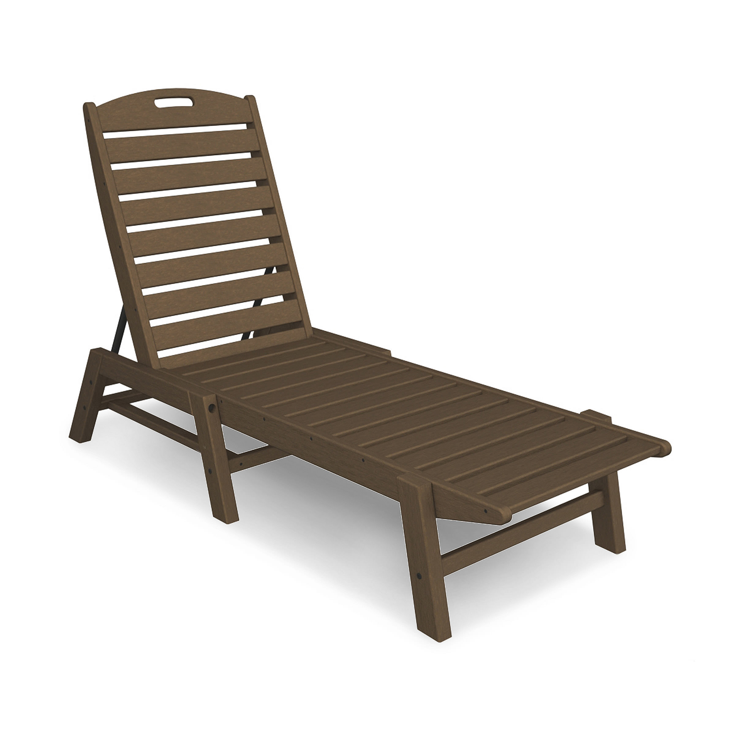POLYWOOD Nautical Armless Chaise Lounge