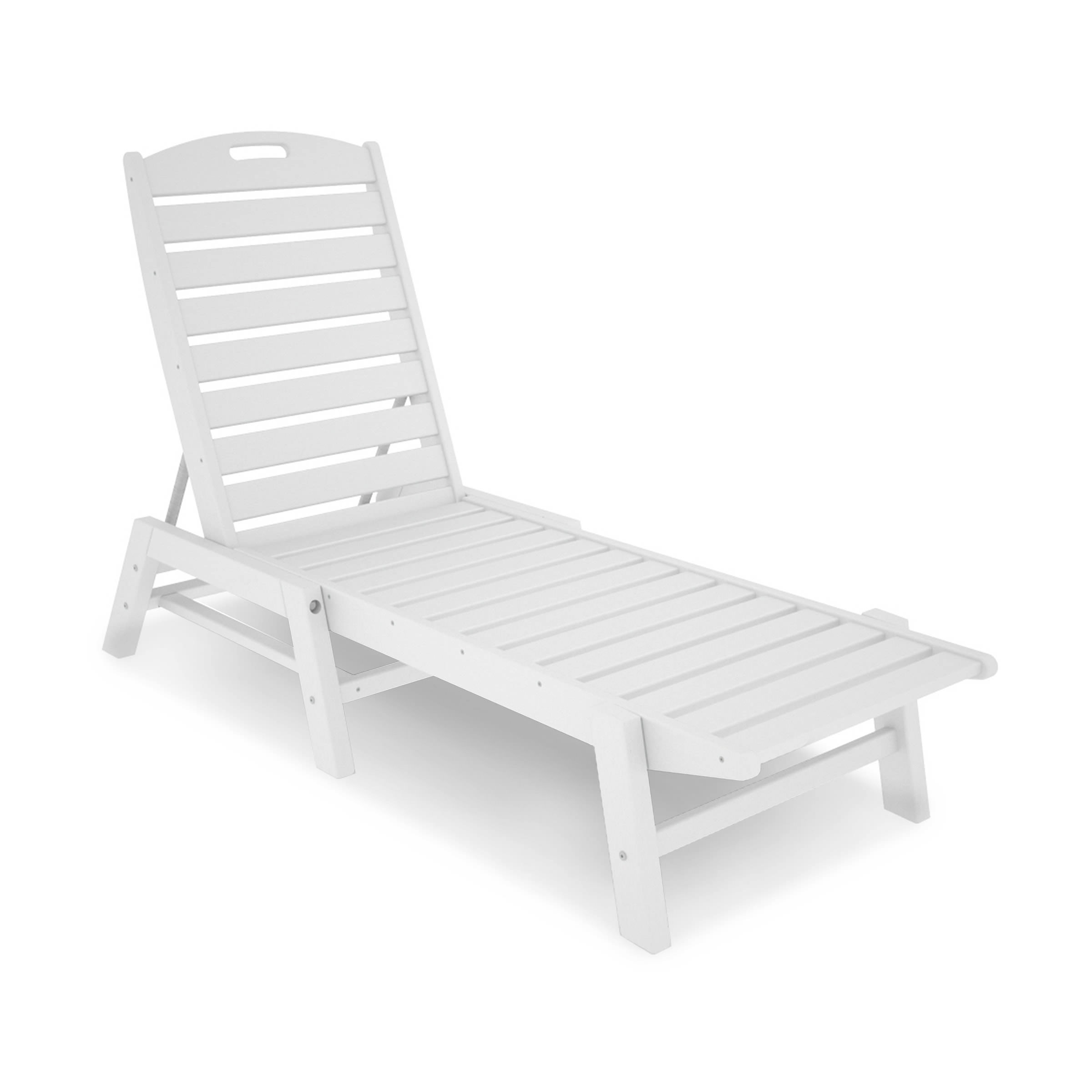 POLYWOOD Nautical Armless Chaise Lounge