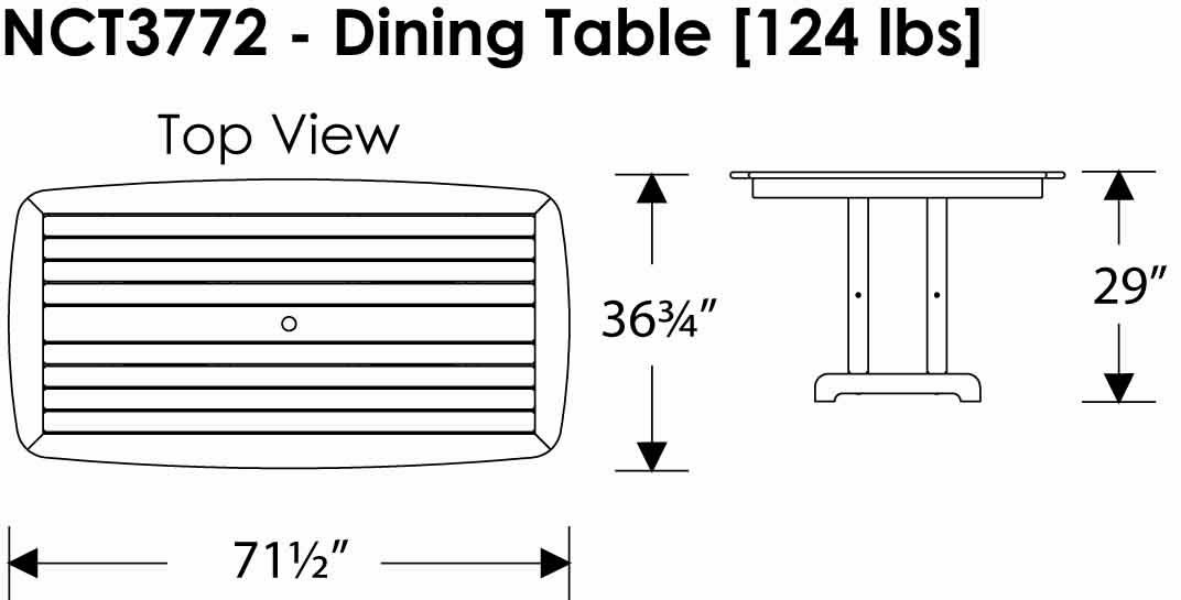 POLYWOOD® La Casa Nautical Dining Set
