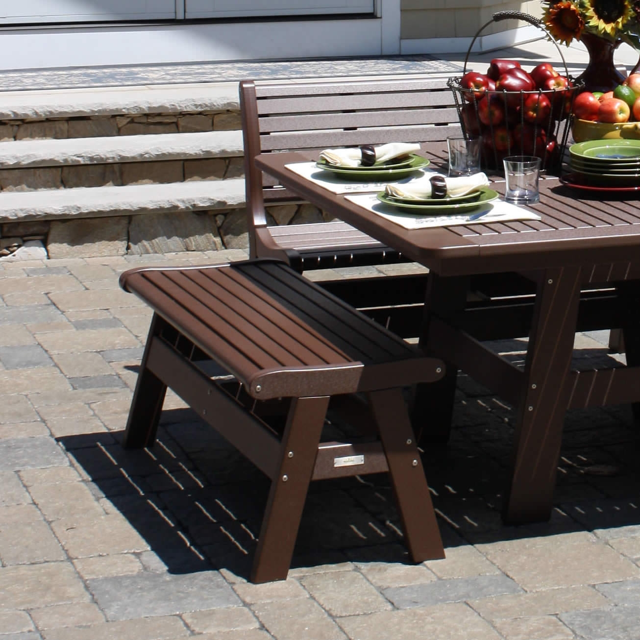 Malibu Outdoor Newport 48 in Backless Bench