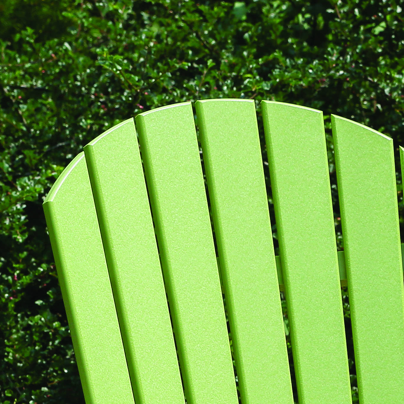 No screw holes in chair back!