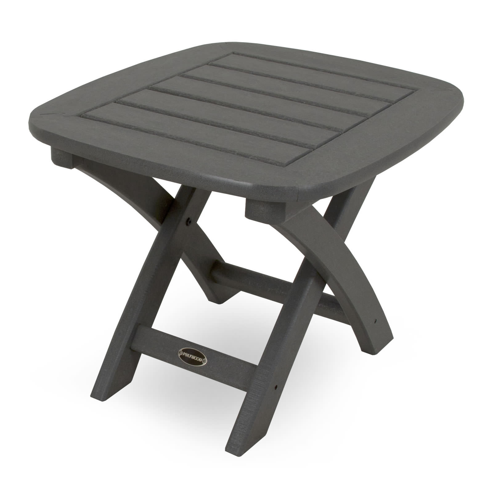 POLYWOOD Nautical 21 x 18 In Side Table