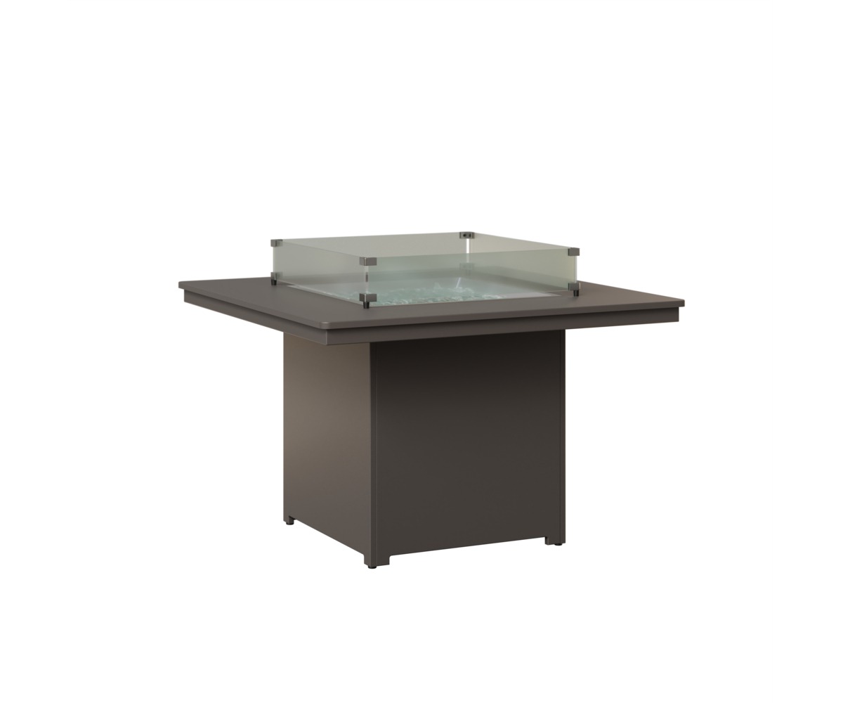 Berlin Gardens Numa Hammered Finish 47 in Square Dining Fire Table