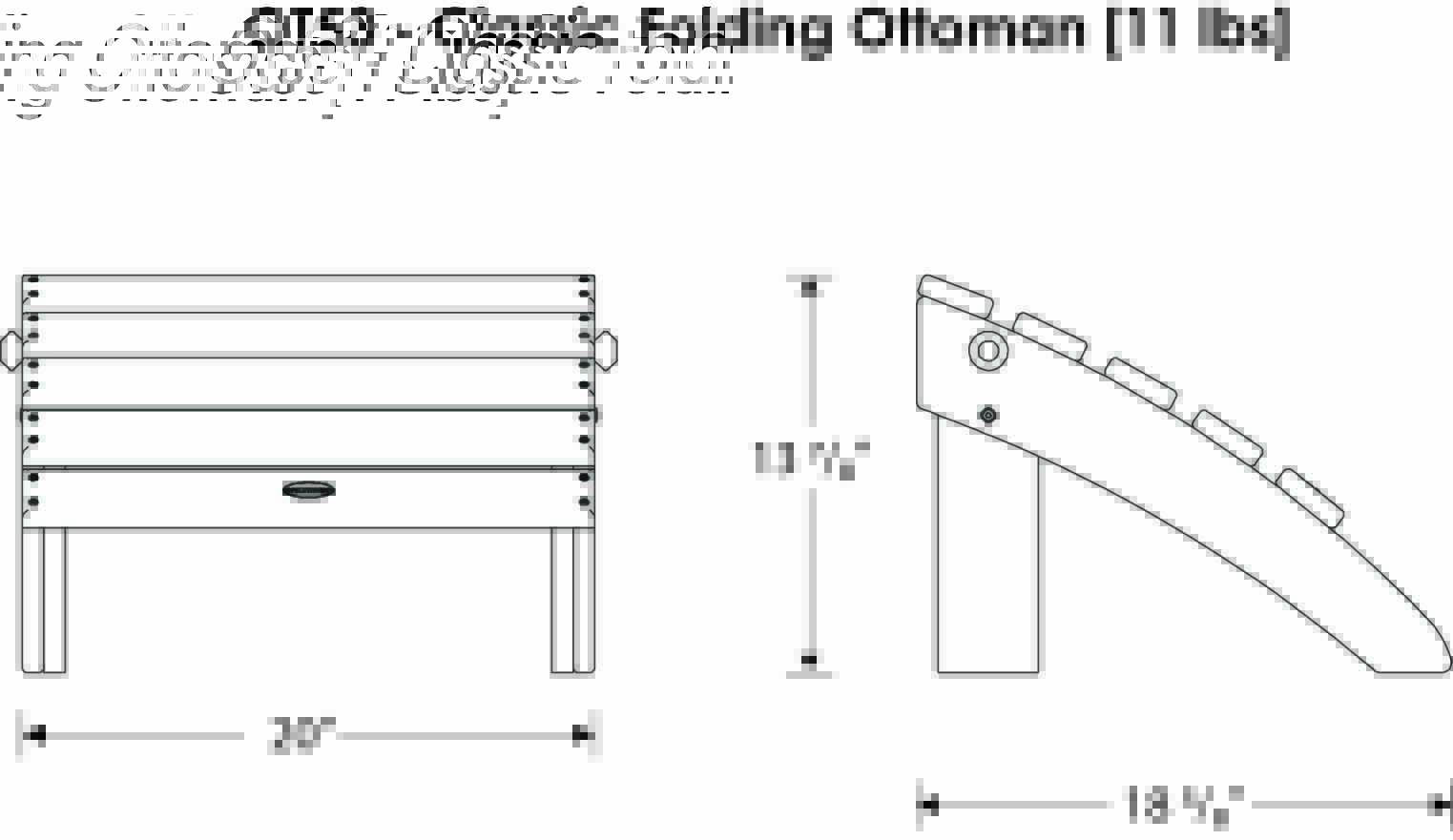 POLYWOOD Classic Folding Ottoman
