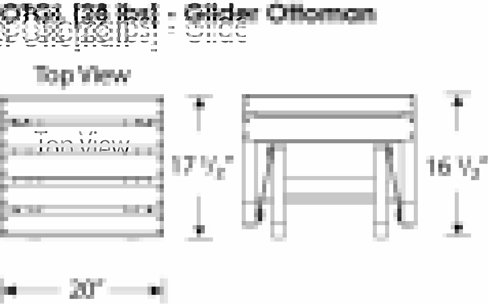 POLYWOOD Glider Ottoman