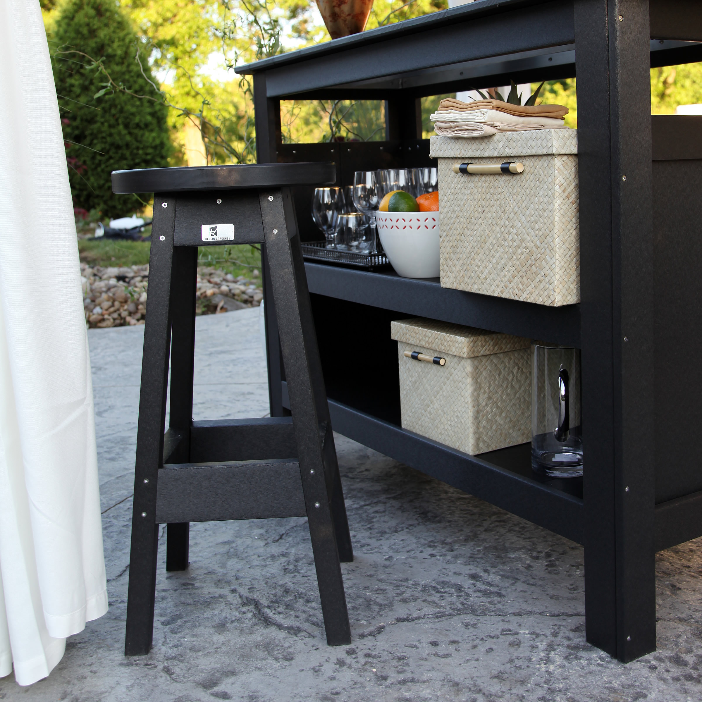 Berlin Gardens Outdoor Bar Stool